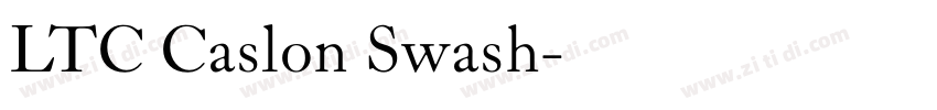 LTC Caslon Swash字体转换